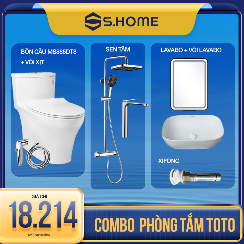 Combo Phòng Tắm - Bồn cầu TOTO chỉ 4.990k